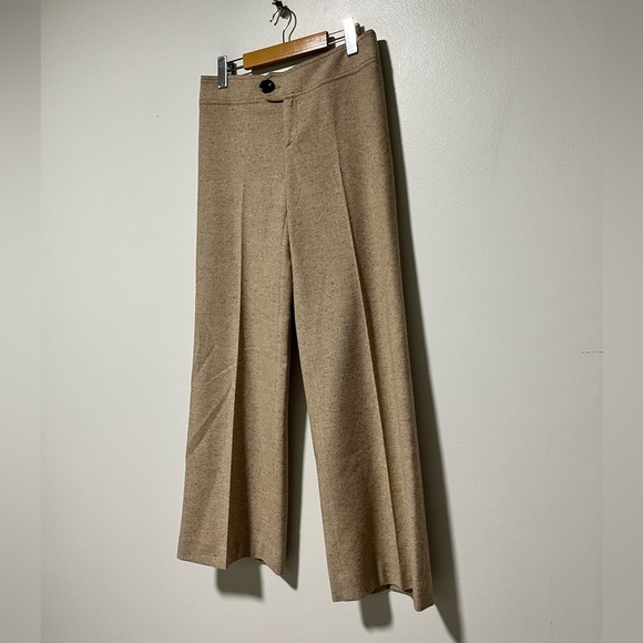 Jean Pascale Women’s Wool-Blend Wide-Leg Cropped Pants, Size 6, Made in Spain - Picture 4 of 10